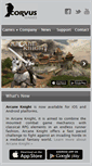 Mobile Screenshot of corvusgames.com